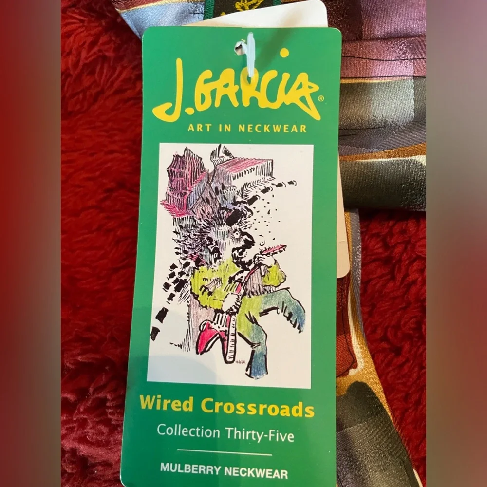 NWT JGarcia Man Wired Crossroads Collection 35 Tie Multi color All Silk Abstract